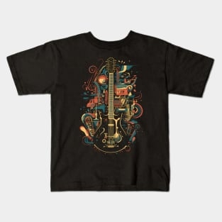 Guitar Music Dreams Kids T-Shirt